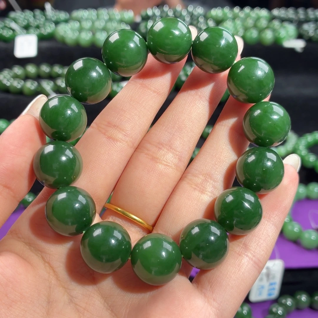 和田玉（碧玉）未镶嵌手链