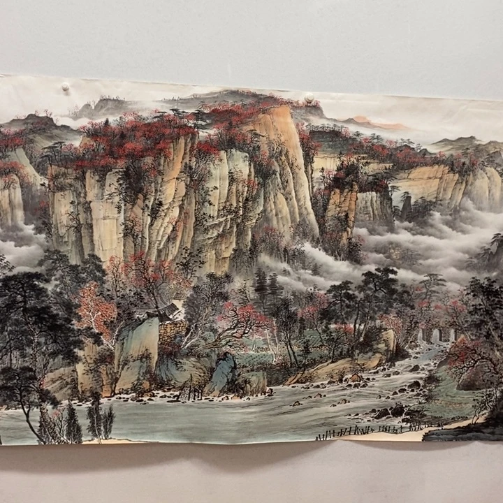 清***9国画太行金秋丈二巨幕