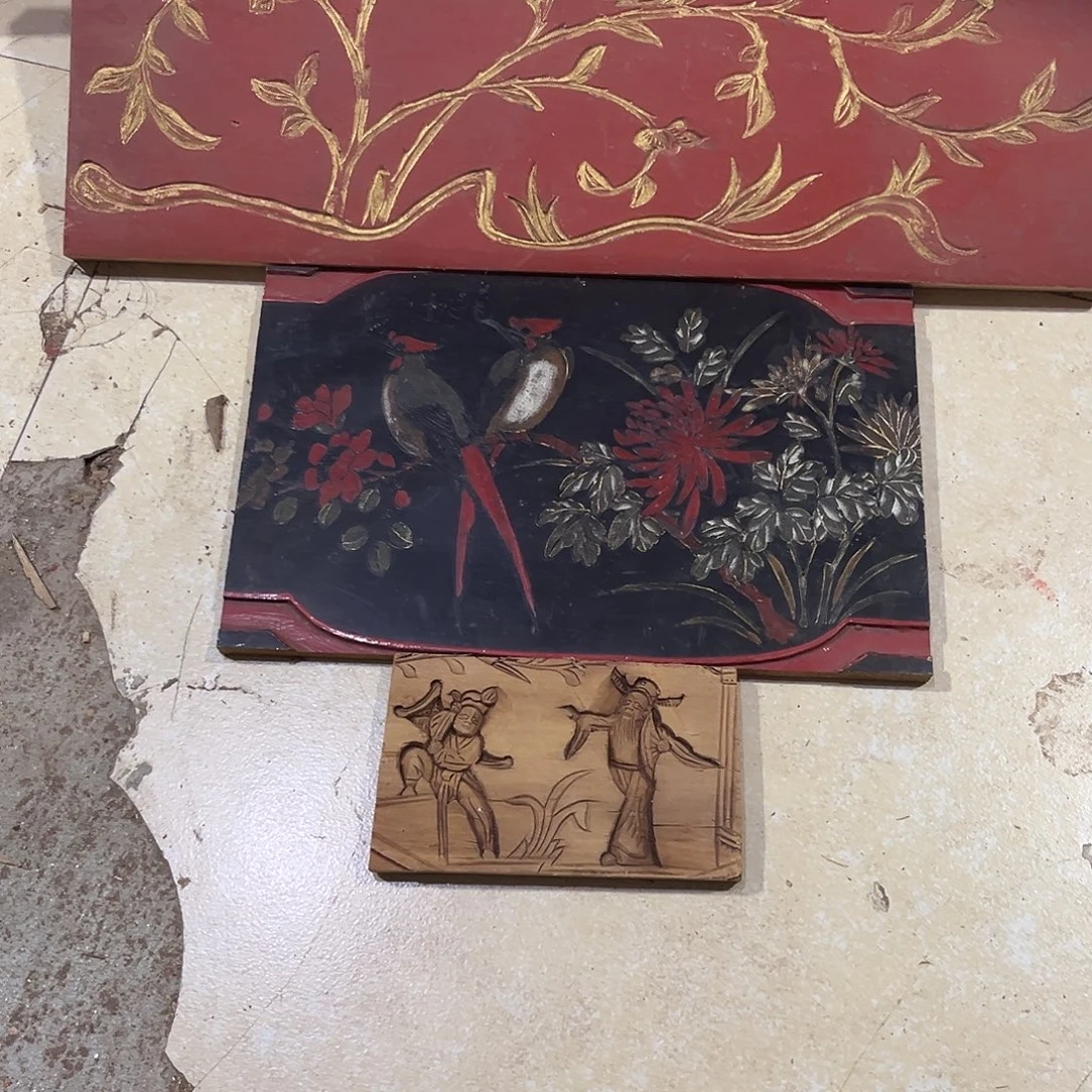 叶***舟香榧木木雕.花板.家具.古建构件.卡子花.结子
