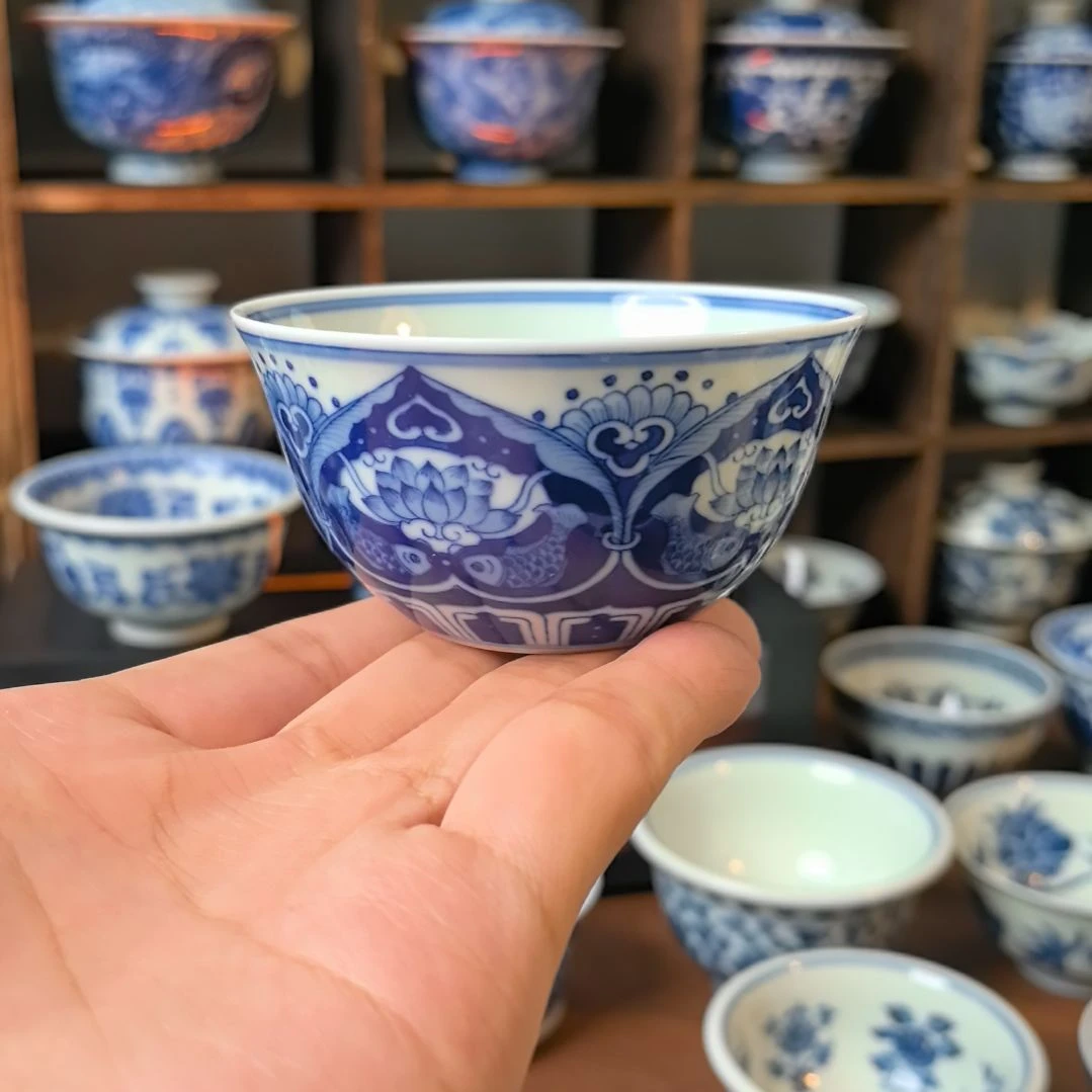 防清三兔鸡缸杯80cc