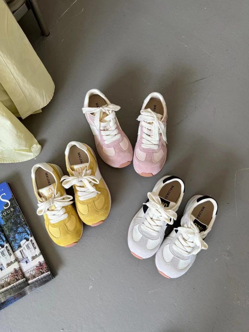 V2726时尚百搭透气休闲鞋女鞋米奇头华夫鞋软底运动鞋板鞋阿甘鞋