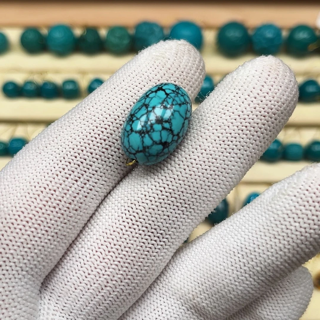 绿松石未镶嵌珠宝奇石644/20.2mm