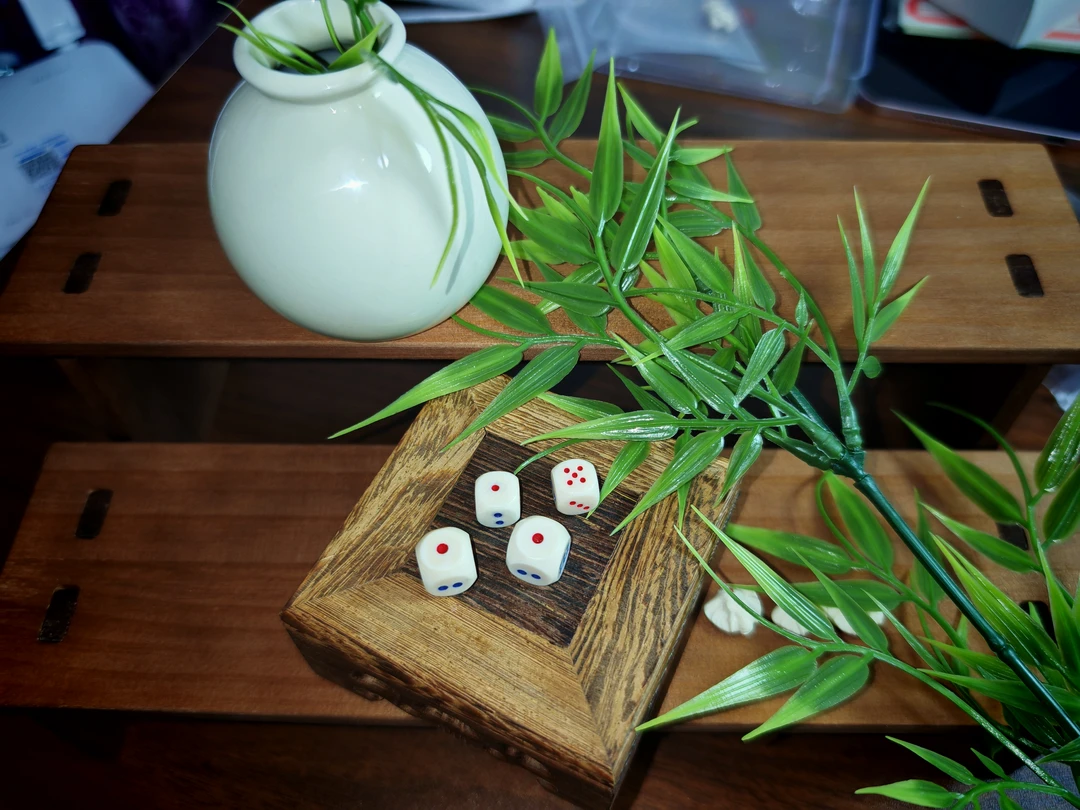纯天然猛犸牙 骰子