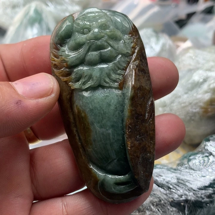 翡翠未镶嵌颈饰保真天然a货翡翠