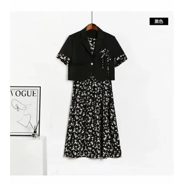 【T3010】春季新款气质简约韩版时尚两件套套裙 正品