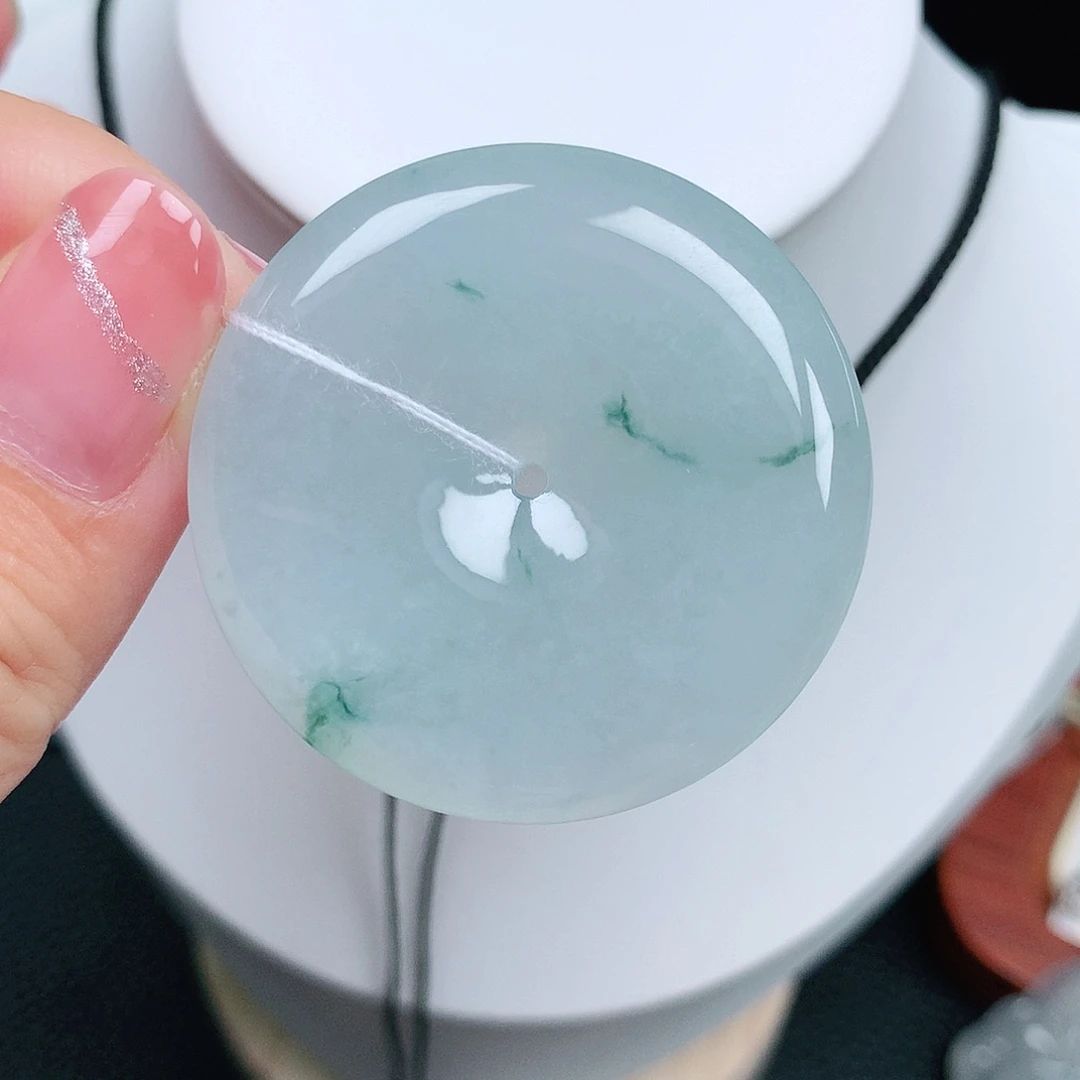 翡翠未镶嵌颈饰平安40-6