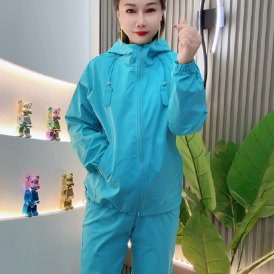 春季套装女气质帽版爆款上衣搭配裤子超仙两件套