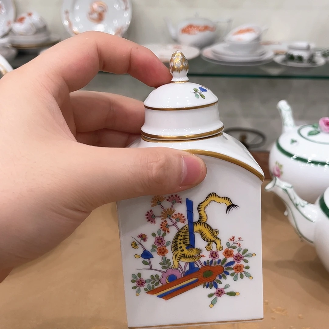 摆件中古一等茶叶罐