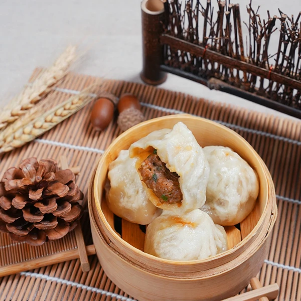 顺丰冷链手工老面小笼包早餐素食土猪鲜肉小笼包