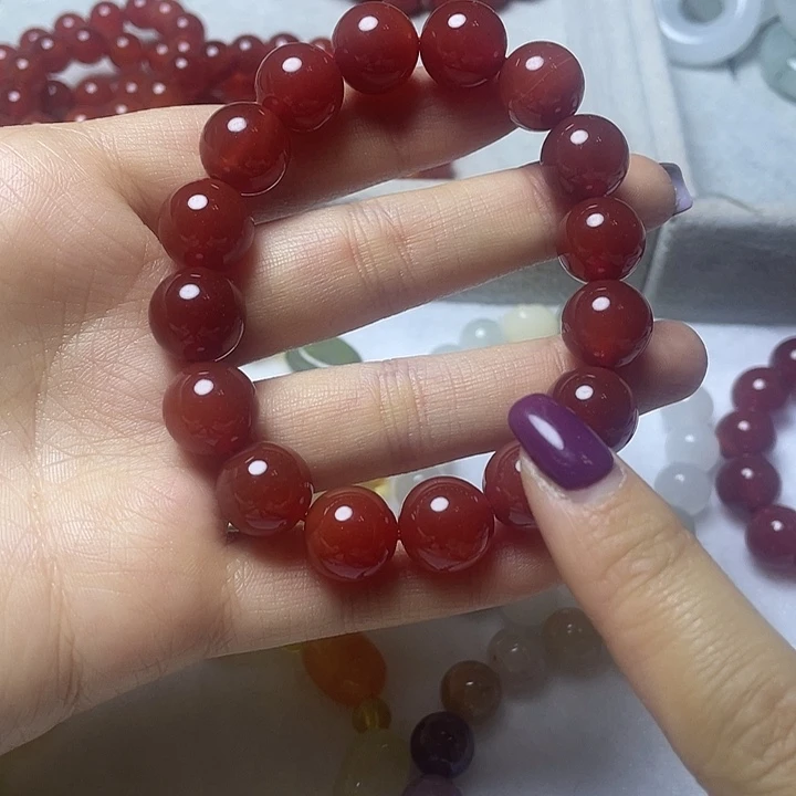 玛瑙/玉髓合金手链手串