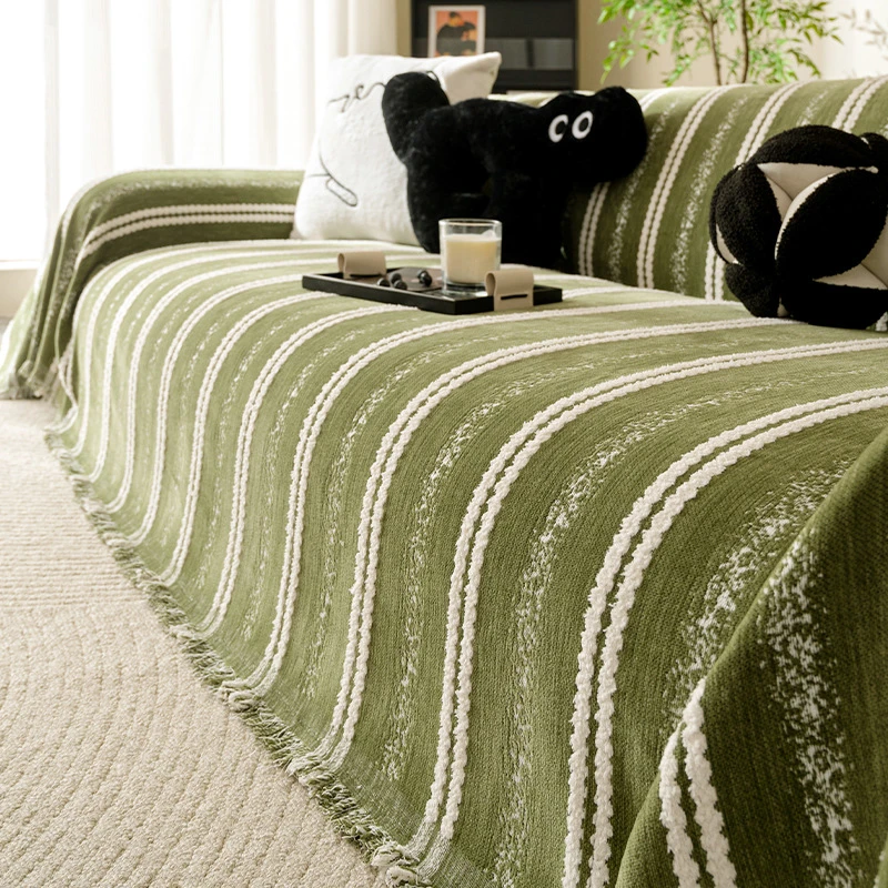 雪尼尔沙发盖布2025新款四季通用全盖沙发巾防猫抓沙发套罩沙发毯