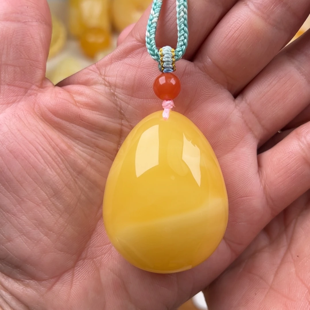 蜜蜡未镶嵌颈饰纯天然琥珀蜜蜡