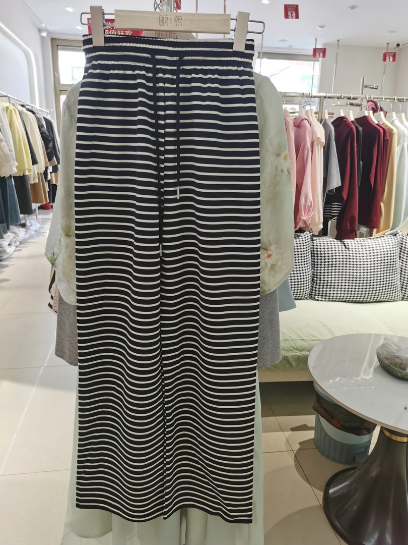 女士休闲裤（拖地直筒）