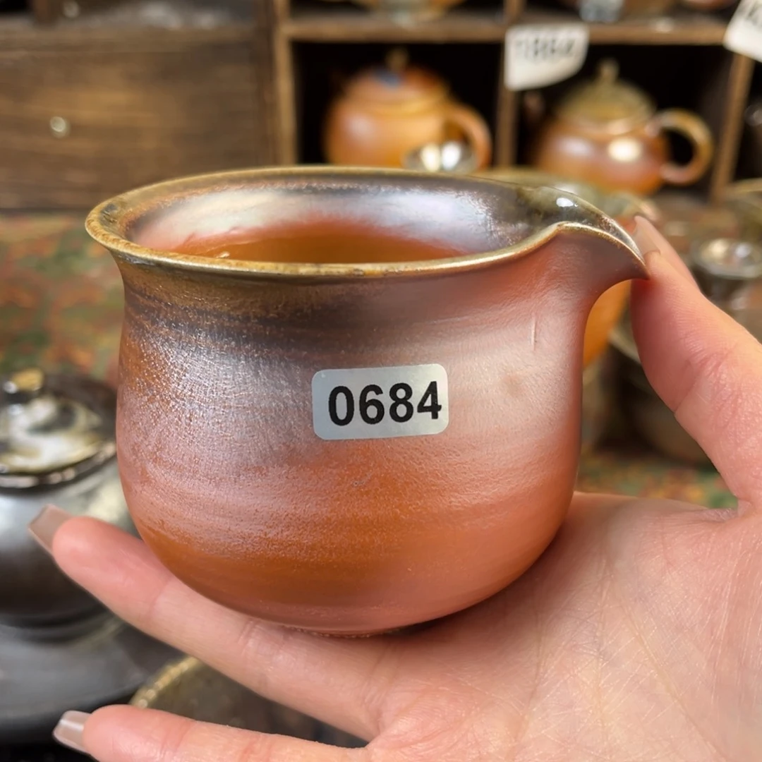 杯曾**上柴烧茶器公道杯