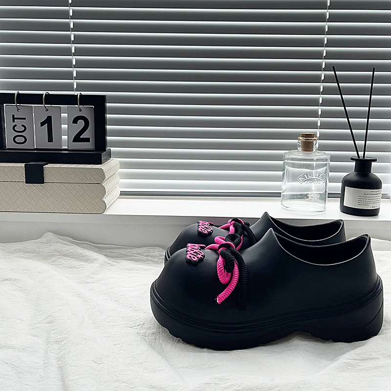 水鞋雨靴时尚城市户外潮流ins防水趣味呆萌眼厨师鞋米奇大头雨鞋