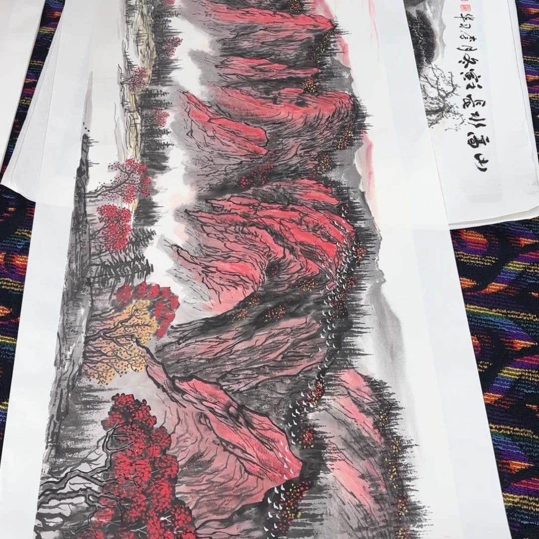 国画闲****2李习华180/70山水马