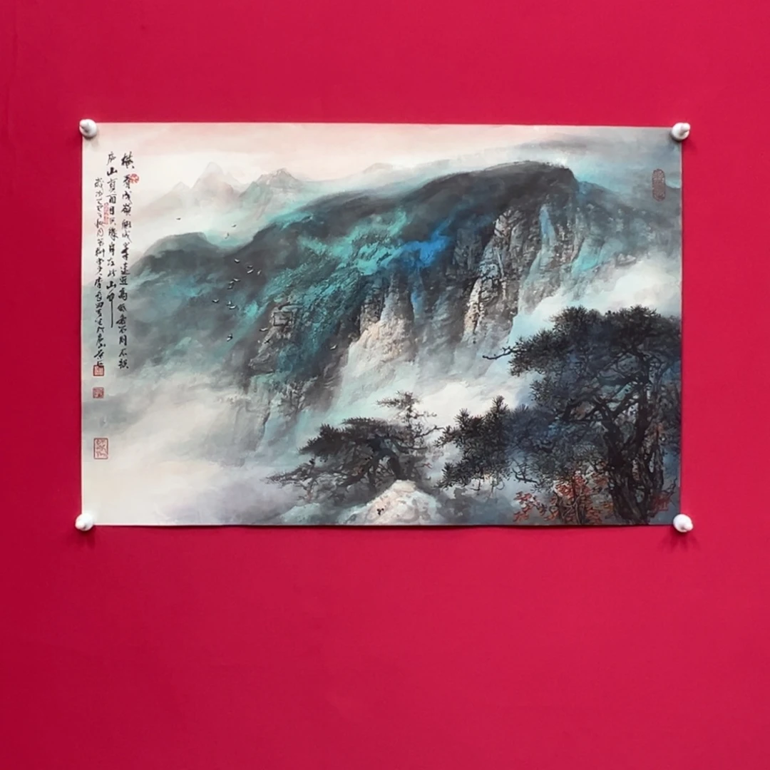 环***人国画李长田3平尺精品