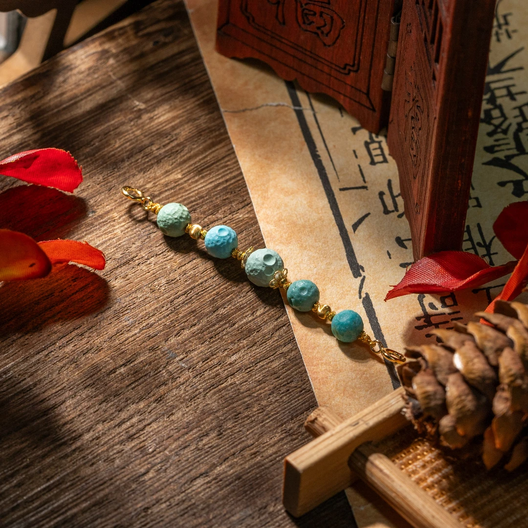 【世间臻宝】18K绿松石DIY延长链/Q2341/多样性发/5mm+/6cm/10