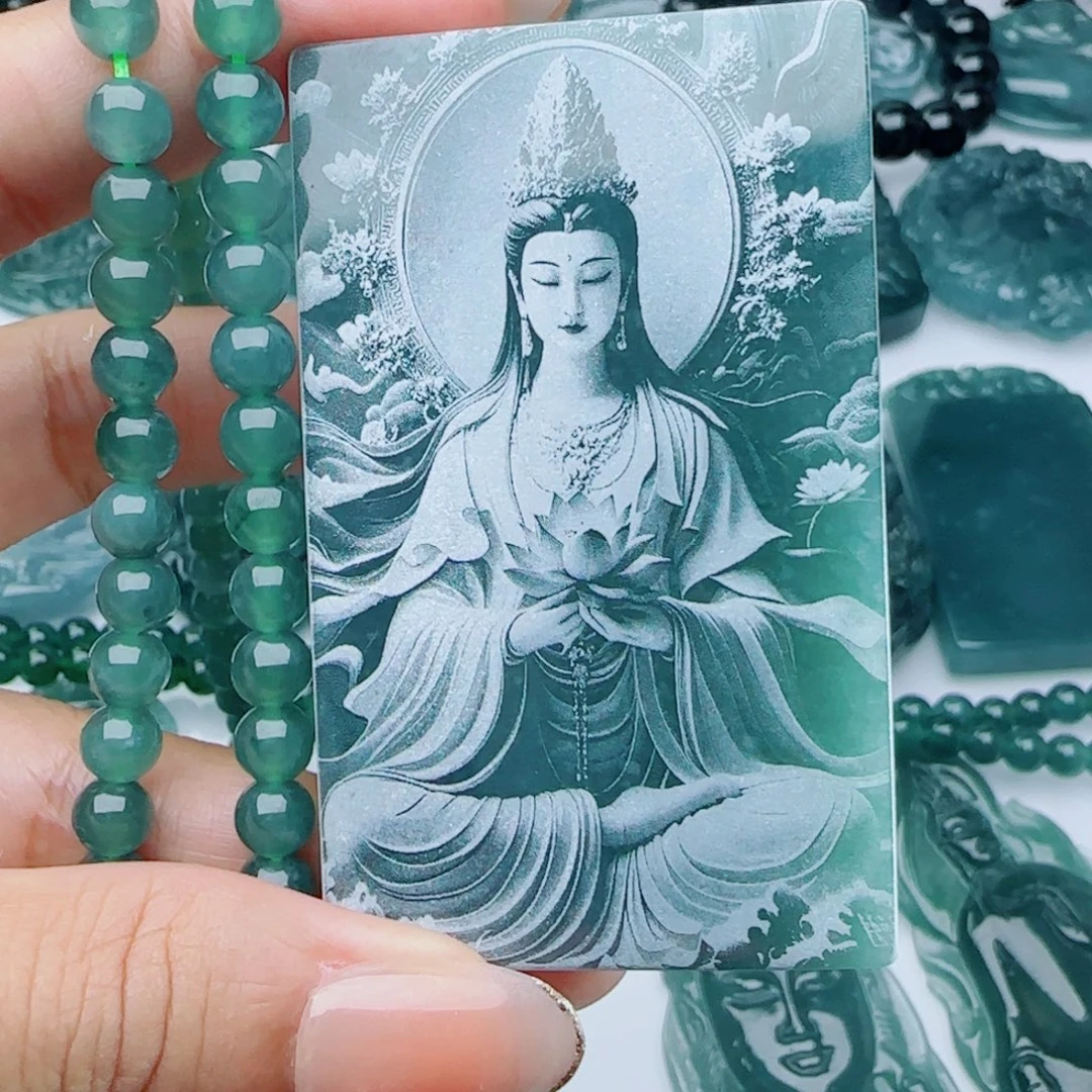 颈饰未镶嵌翡翠多样性发货天然的A货翡翠