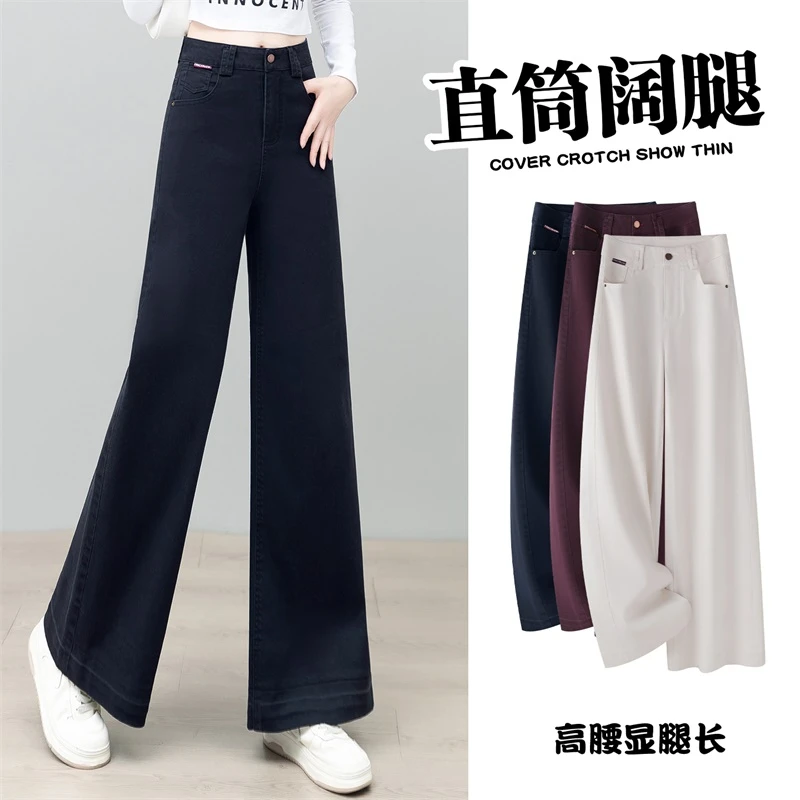 阔腿裤女款爆款2025新款时尚洋气休闲服宽松垂感显腿长女裤直筒