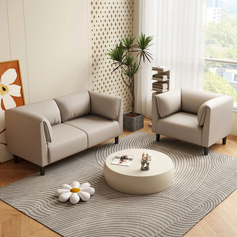 北欧简约双三人小户型沙发休息区接待公寓酒店服装店办公室小沙发