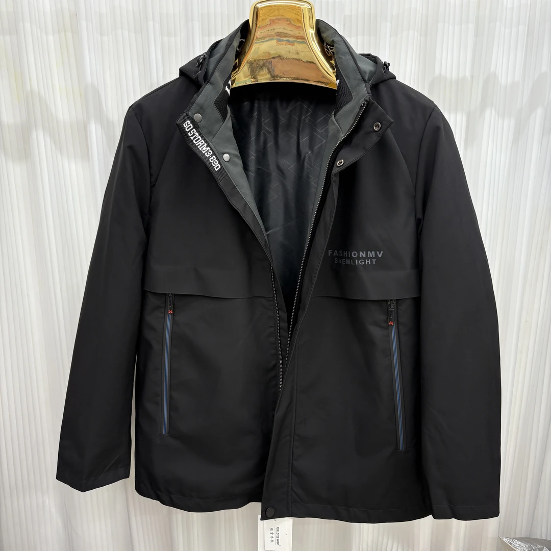 水貂毛内胆毛袖男士皮草派克服抗风保暖内胆可拆卸商务休闲外套