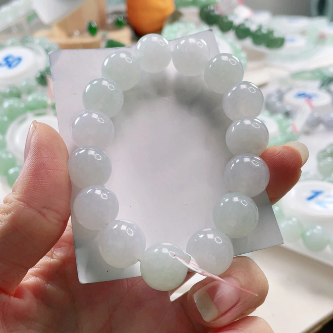 翡翠未镶嵌手链手串14+