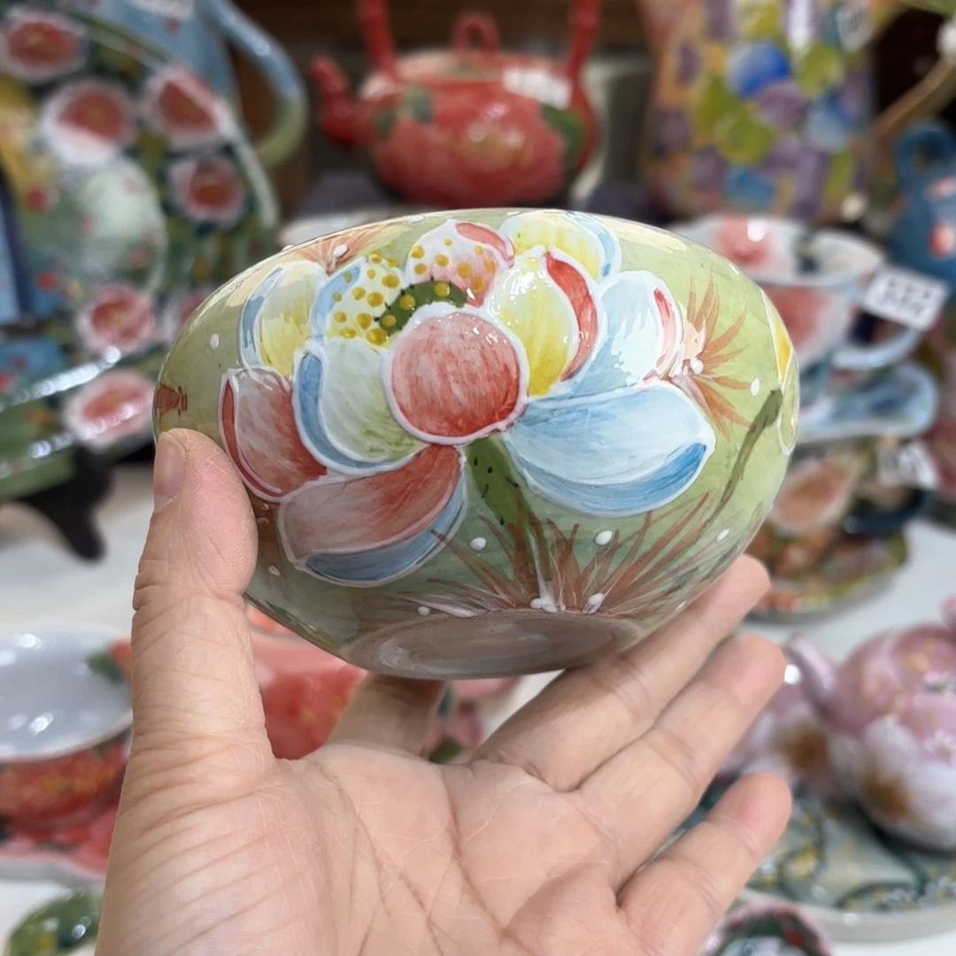 景德镇手绘高温釉下彩陶瓷茶具