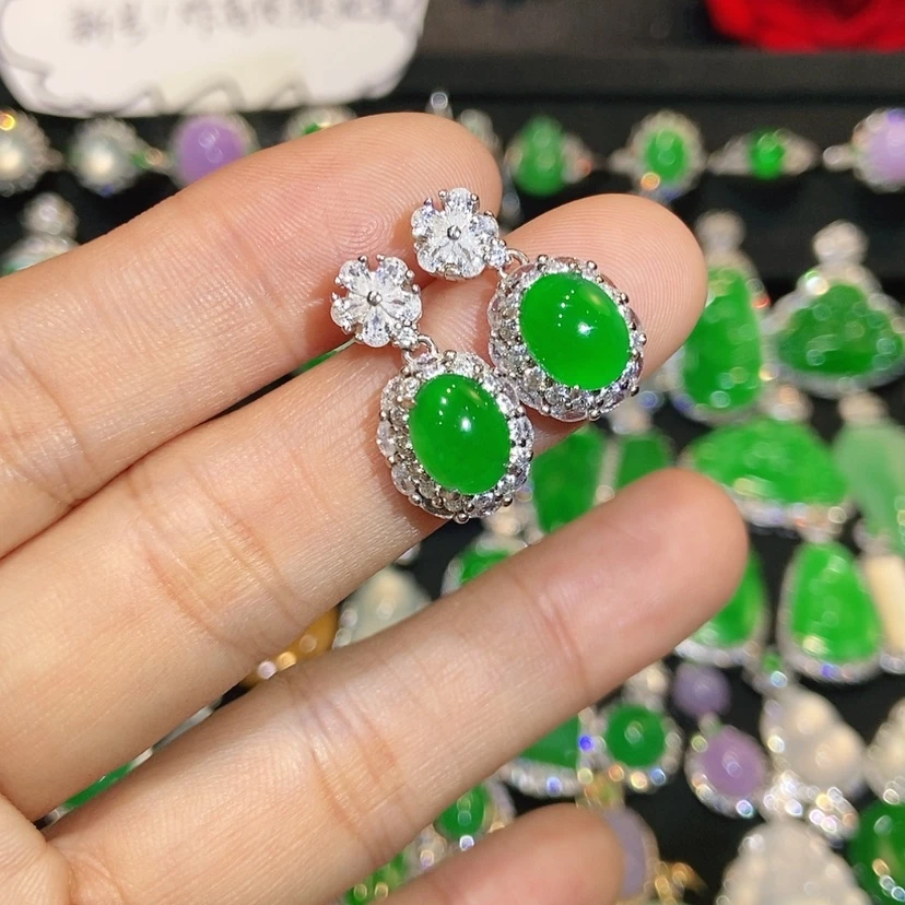 【闪购商品】翡翠未镶嵌耳饰天然翡翠
