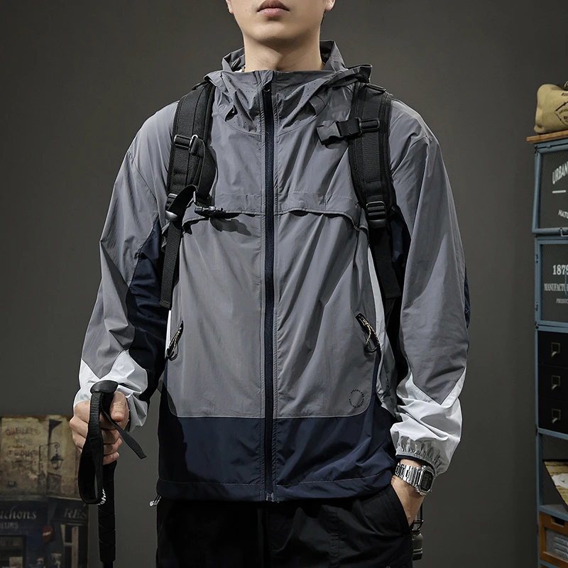 aoyu/遨宇轻薄UPF50+防紫外线防晒外套男士2025户外运动防晒衣潮