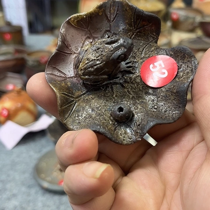 鳯***凰瓷片备前香插茶杯茶盘