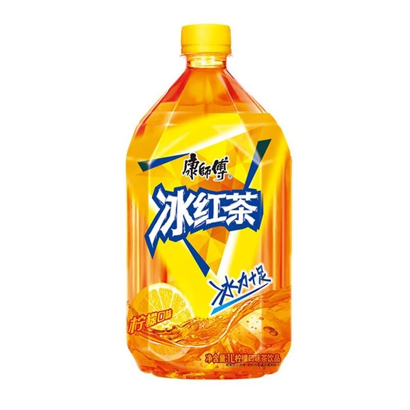 康师傅冰红茶柠檬口味茶饮品1L/瓶