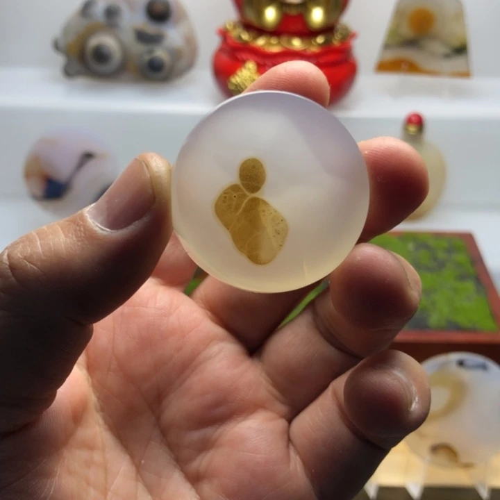 玛瑙/玉髓未镶嵌海洋玉髓象形花片