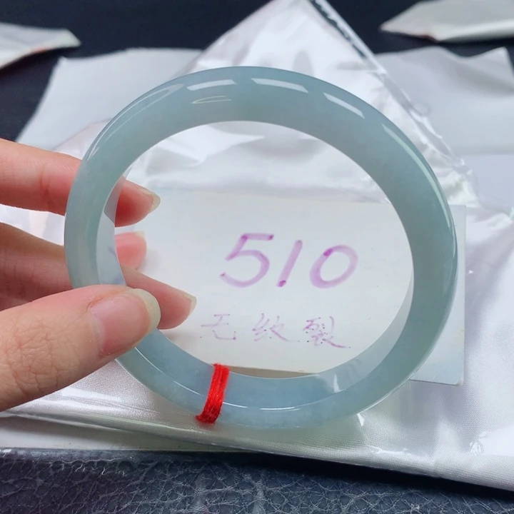 翡翠手镯未镶嵌圈口6263