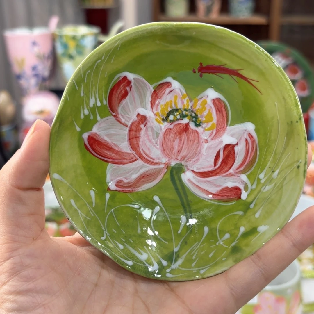 景德镇手绘高温釉下彩陶瓷茶具