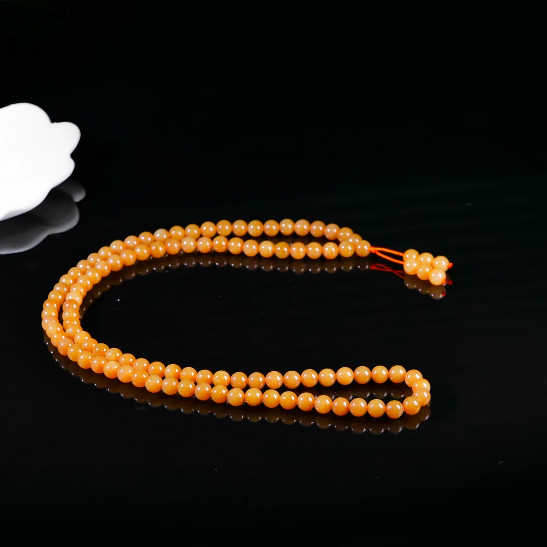 【小雨来了】和田玉8mm且末糖长链 多圈手链 多样性发一件