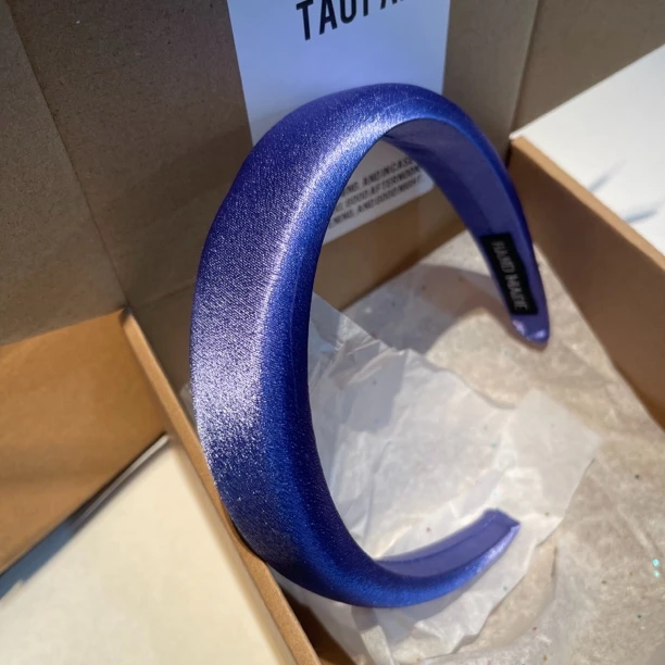 TT515 泡菜尾单发箍缎面紫色3cm｜淘贩