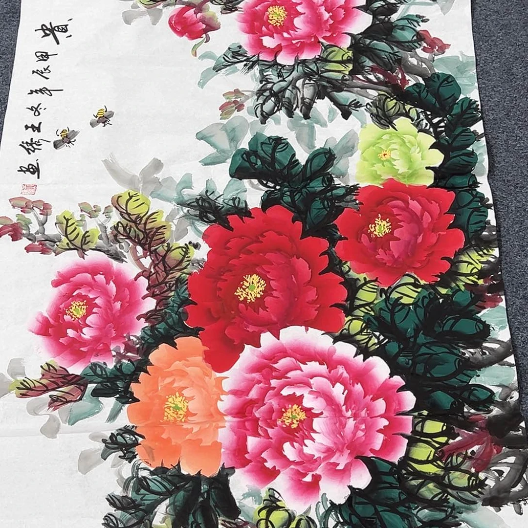 国画事事顺心如意万事如意