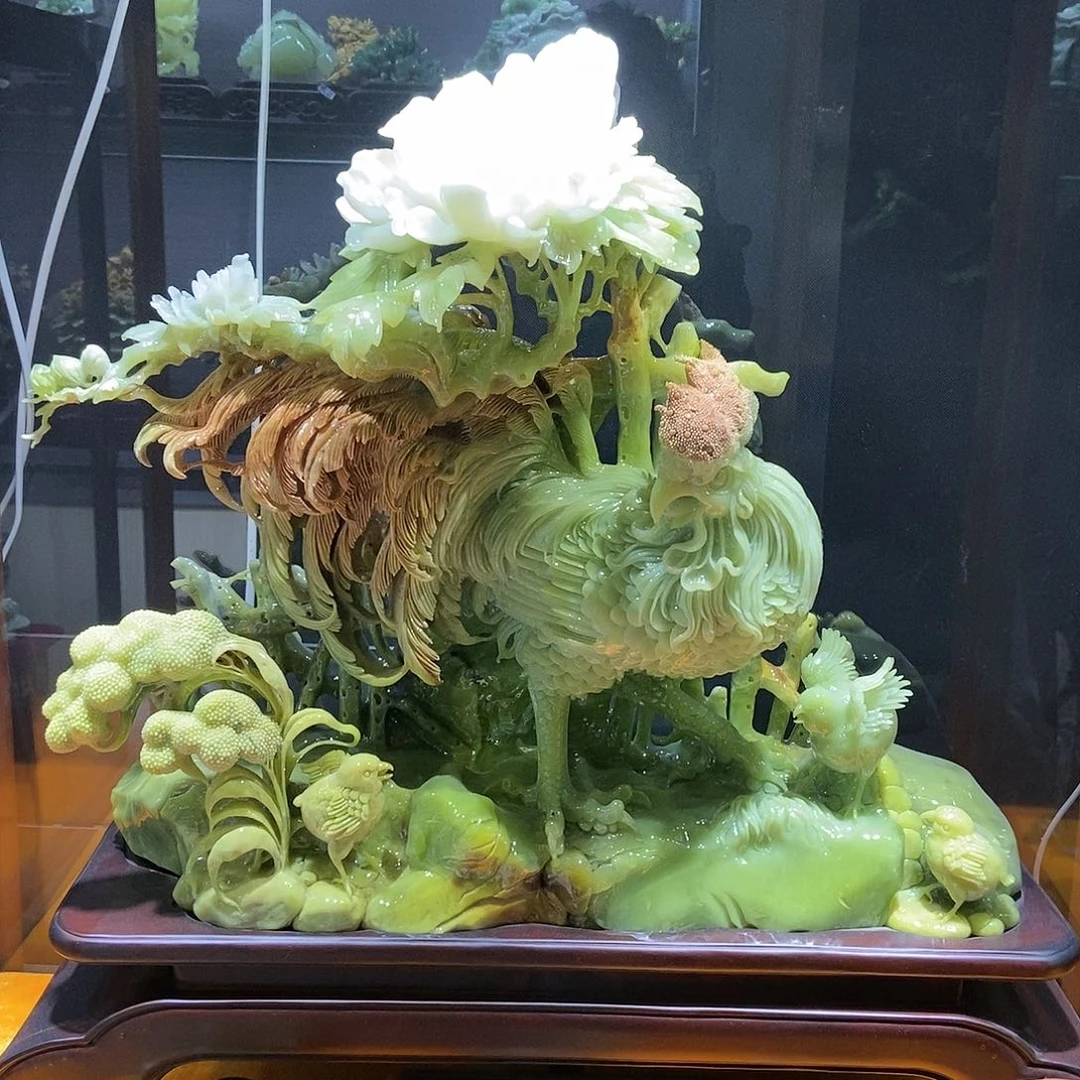 【闪购商品】未镶嵌蛇纹石玉家居摆件
