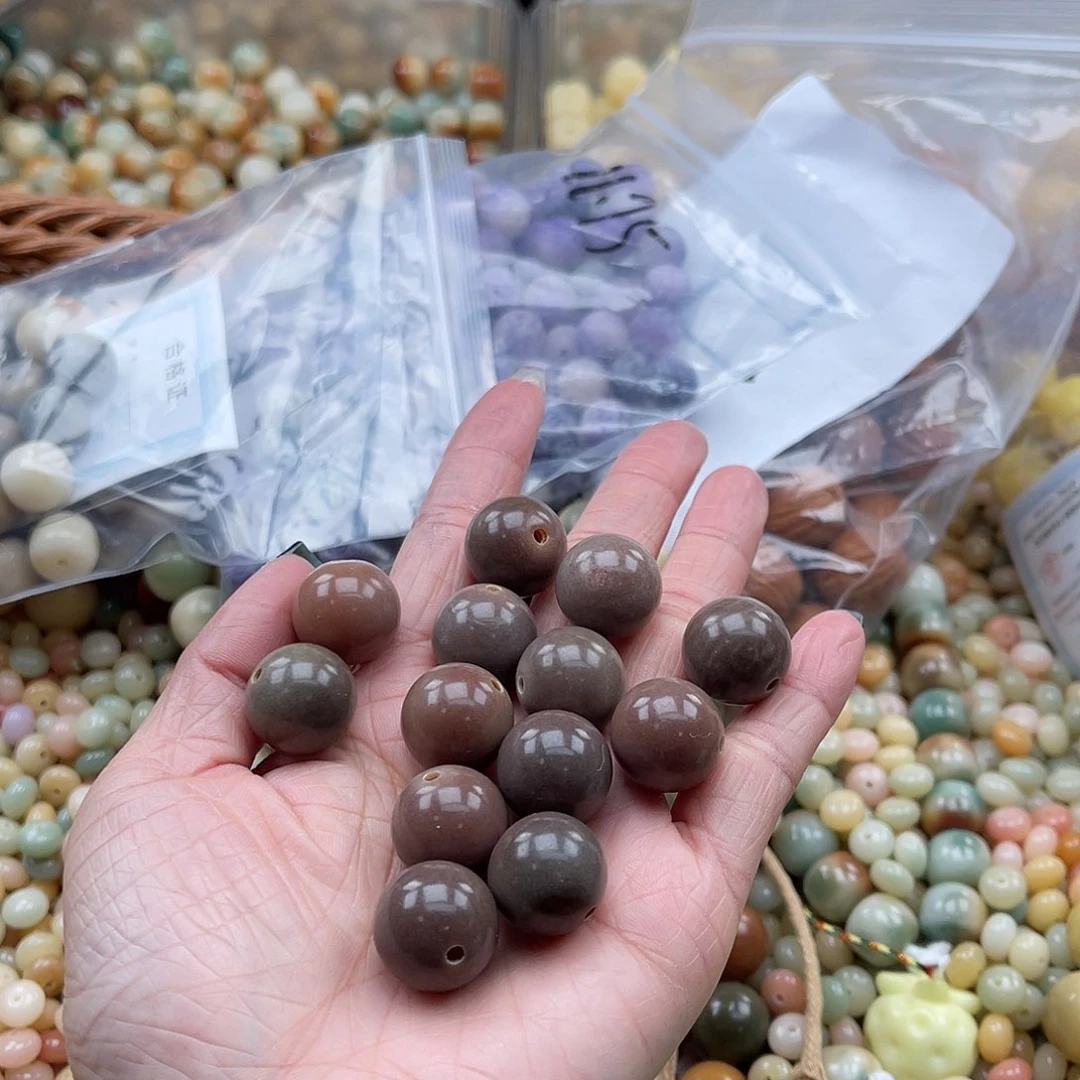 白玉菩提吊坠B/17mm/10+5颗瑕疵