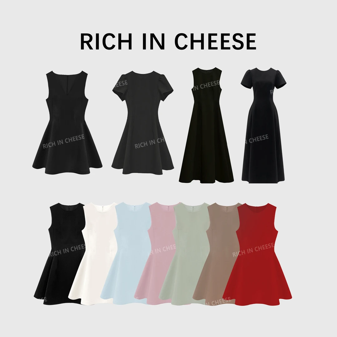 舒胡蕾 生日裙【系列合集】【部分现货】西装显瘦法式收腰赫本连衣裙