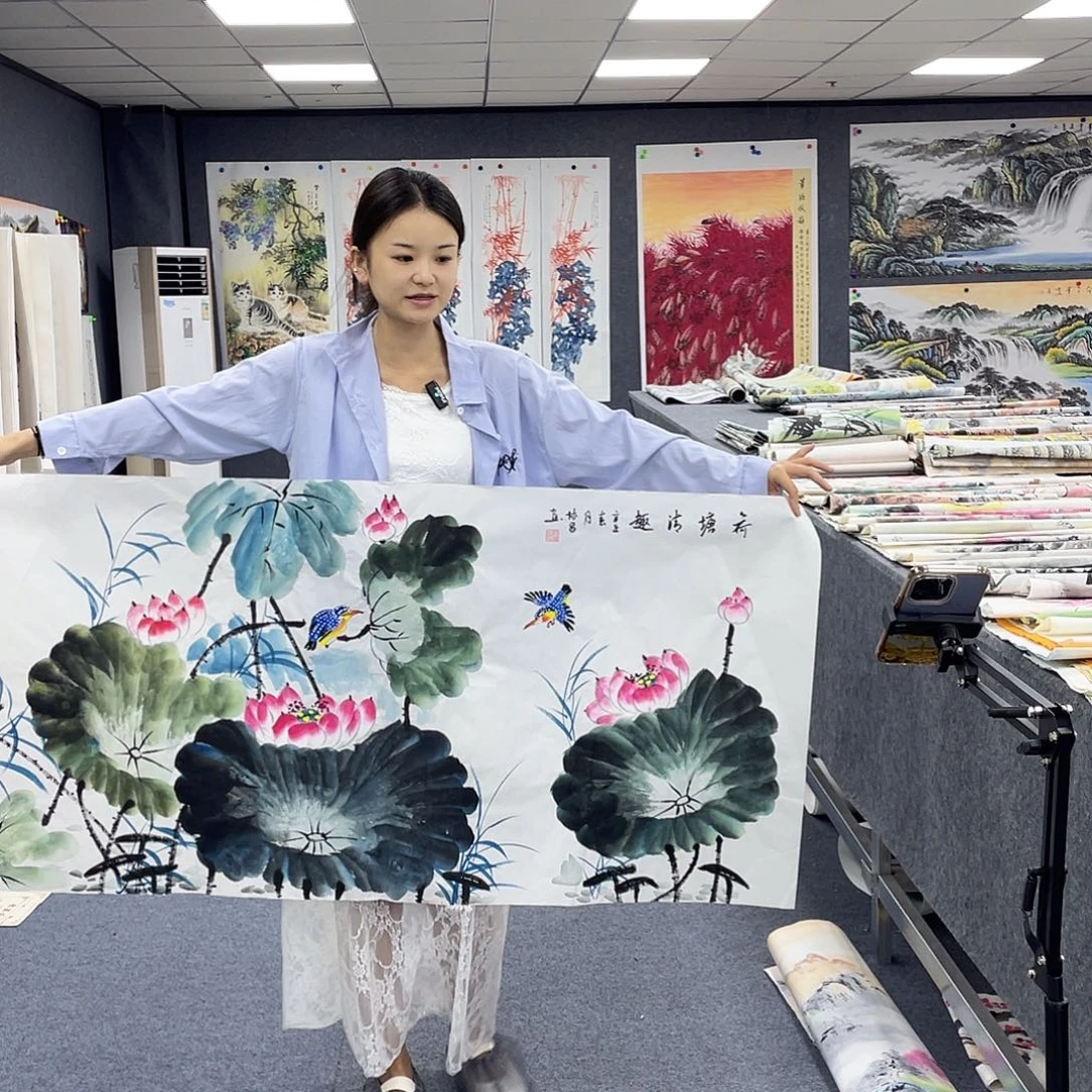 国画作品小姐姐放漏…