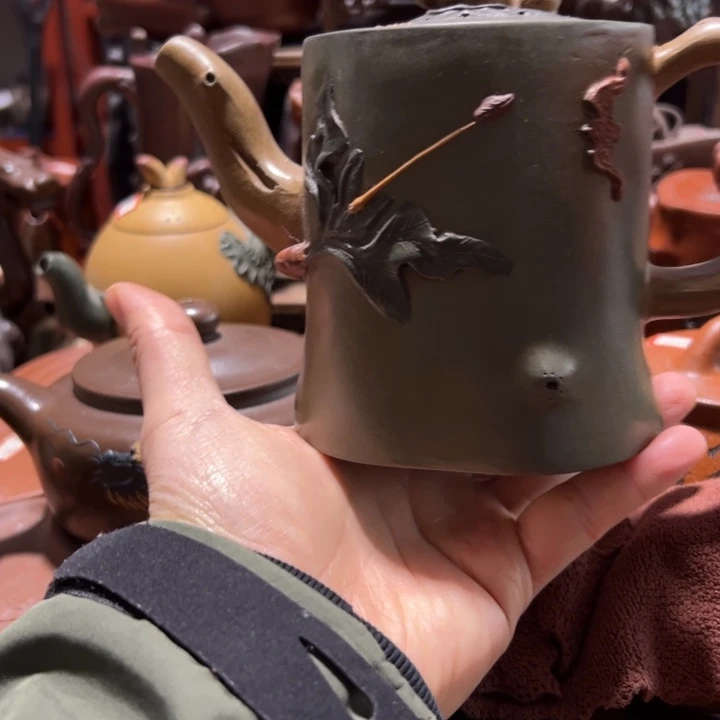 紫砂茶壶紫砂壶收藏起来了！