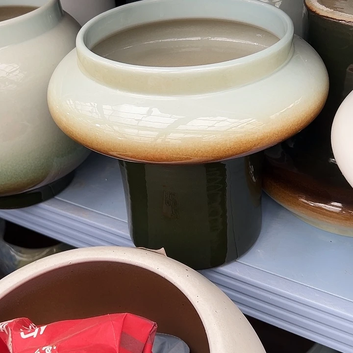 景德镇精品花盆栽适合口20高26