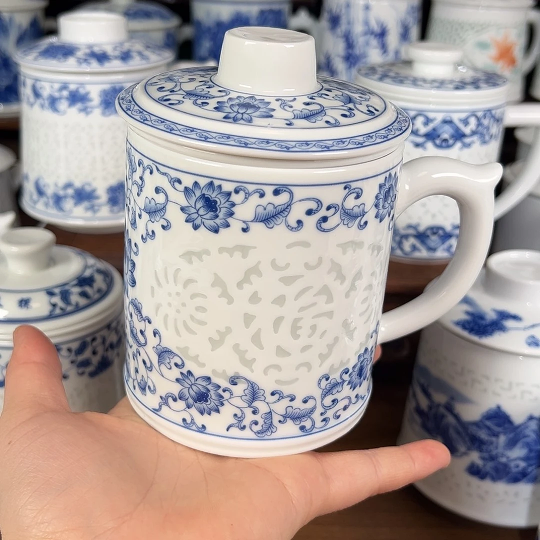 2***始景德镇高温陶瓷办公杯家用