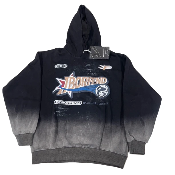 A145水洗套头连帽重磅卫衣