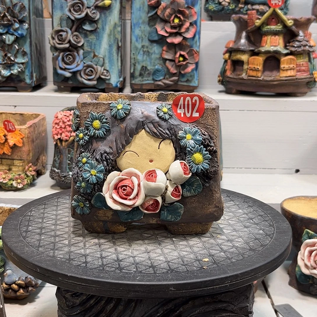 微瑕402 号陶然花器手工花盆