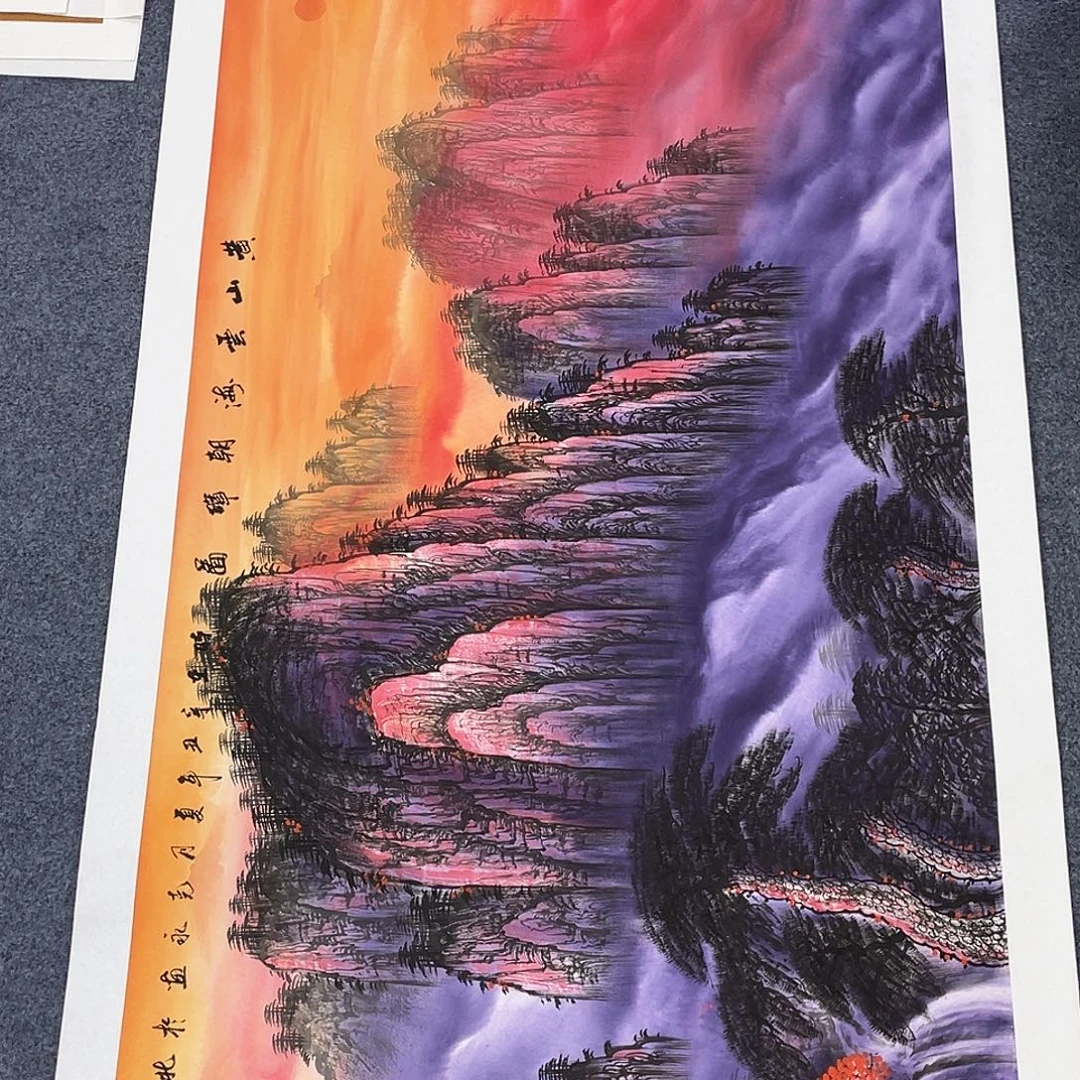 国画作品小姐姐放漏