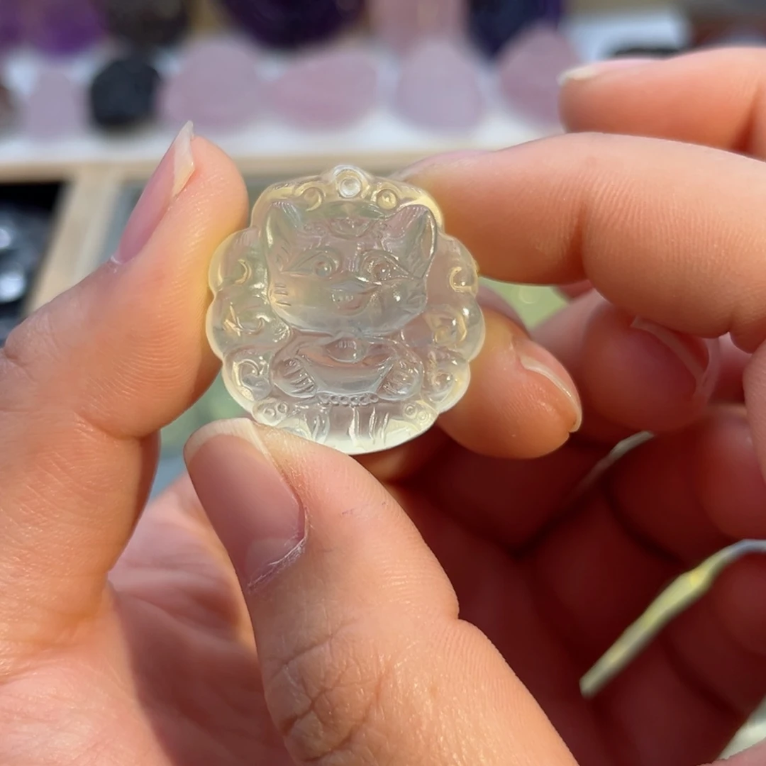 水晶颈饰未镶嵌呼****）黄水元宝九尾88