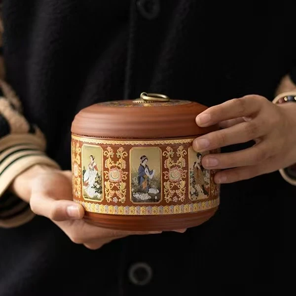 清山陶也商品链接@@x636美人茶叶罐